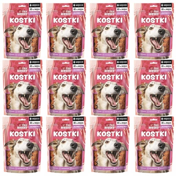 PAN MIĘSKO Kostki Naturalny Smakołyk przysmak dla psa Jagnięcina 12 x 100g