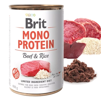 Brit Mono Protein 400g BEEF & RICE mokra karma dla psa
