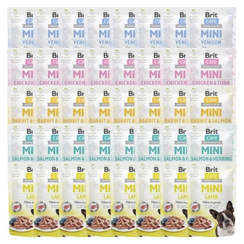 Brit Care Mini 40 x 85g mix mokra karma dla psa