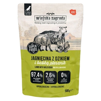Wiejska Zagroda karma mokra dla psa Jagnięcina z Dzikiem 500g