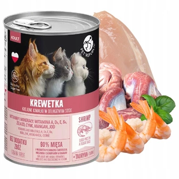 PET REPUBLIC Karma mokra dla kota Krewetki 400g