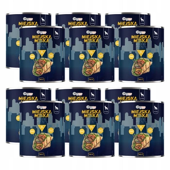 Gaczoo Miejska Miska bez zbóż karma mokra dla psa Kebab Jagnięcy 12 x 800g