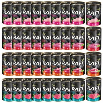 RAFI CAT Karma mokra dla kota Dolina Noteci mix smaków 36 x 400g bezzbożowa
