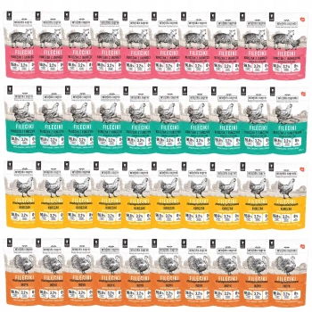 Wiejska Zagroda Fileciki karma mokra dla kota Mix Smaków 40 x 85g