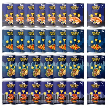 Gaczoo Miejska Miska bezzbożowa karma mokra dla psa Mix smaków 30 x 400g