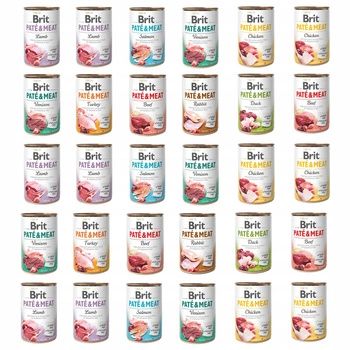 Brit Pate & Meat 30 x 400g mix mokra karma dla psa