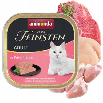 ANIMONDA Vom Feinsten Adult mokra karma dla kota 100g Serca Indyka