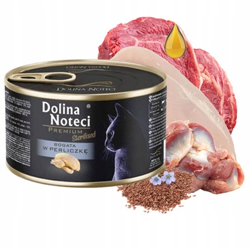 Dolina Noteci Premium Sterilised 185g perliczka karma mokra dla kotów sterylizowanych