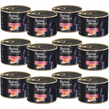 Dolina Noteci Premium mokra karma dla kota 12 x 185g Łosoś