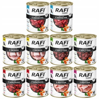 Dolina Noteci Rafi Classic karma mokra dla psa mix smaków 10 x 800g