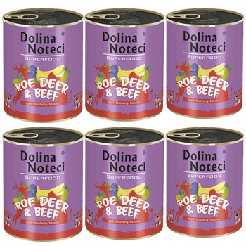 DOLINA NOTECI SUPERFOOD Karma mokra dla psa Sarna 800g x 6