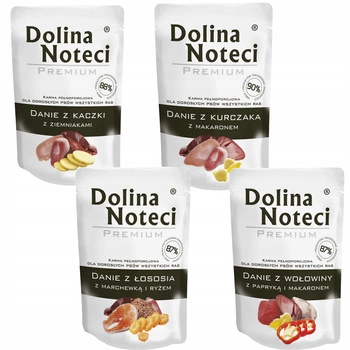 Dolina Noteci Premium Danie mokra karma dla psa 4 x 300g Mix