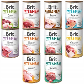 Brit Pate & Meat 10 x 400g Mix mokra karma dla psa
