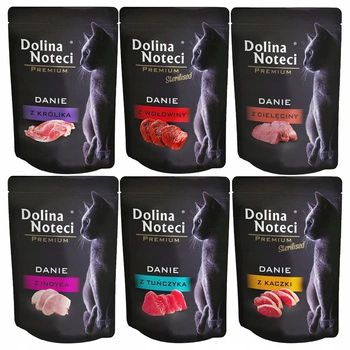 DOLINA NOTECI Premium Danie mokra karma dla kota mix smaków 80 x 85g