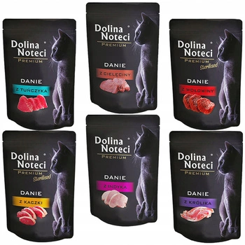 DOLINA NOTECI Premium Danie mokra karma dla kota mix smaków 150 x 85g