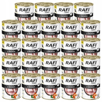 Dolina Noteci Rafi Classic karma mokra dla psa Drób 24 x 800g