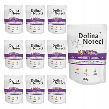Dolina Noteci Junior mokra karma dla szczeniąt 10 x 300g Wątróbka z Królika