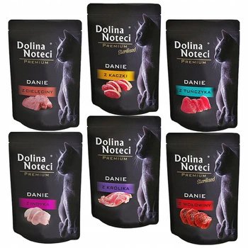 DOLINA NOTECI Premium Danie mokra karma dla kota mix smaków 72 x 85g