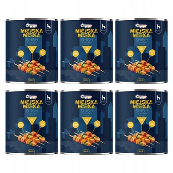 Gaczoo Miejska Miska bez zbóż karma mokra dla psa Shish z Kurczaka 6 x 800g