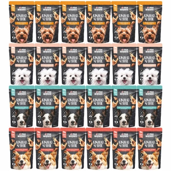 Pan Mięsko Kawałki w sosie mokra karma dla psa mix 24 x 150g