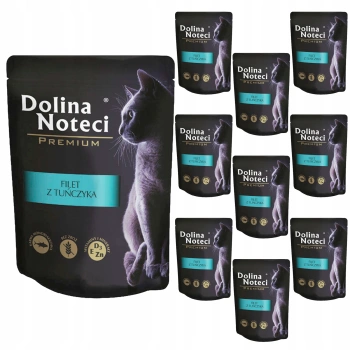 DOLINA NOTECI Premium Filet z Tuńczyka karma mokra dla kota 10 x 85g