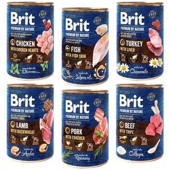 Brit By Nature 6 x 400g Beef mokra karma dla psów