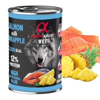 ALPHA SPIRIT Karma mokra dla psa Łosoś 400g