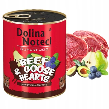 Dolina Noteci Superfood mokra karma dla psa 800g Wołowina Gęś