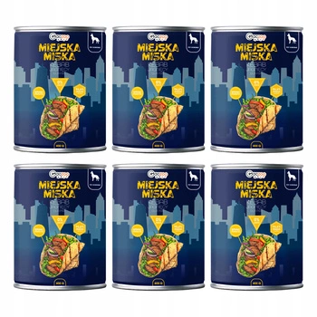 Gaczoo Miejska Miska bezzbożowa karma mokra dla psa Kebab Jagnięcy 6 x 400g