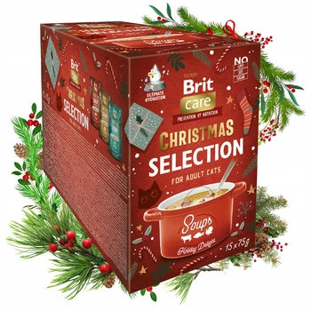 BRIT CHRISTMAS SOUP karma mokra dla kota Multipack box 15 x 75g