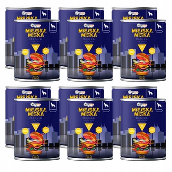 Gaczoo Miejska Miska bezzbożowa karma mokra dla psa Burger Wołowy 12 x 400g