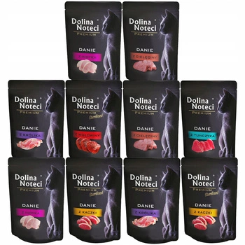 DOLINA NOTECI Premium Danie mokra karma dla kota mix smaków 10 x 85g