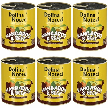 DOLINA NOTECI SUPERFOOD Karma mokra dla psa Kangur 800g x 6