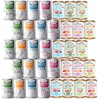 WATAHA GACZOO Mono Protein Adult karma mokra dla psa Mix smaków 36 x 400g