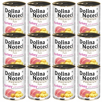 DOLINA NOTECI Premium Pure karma mokra dla psa indyk ziemniaki 12 x 400g