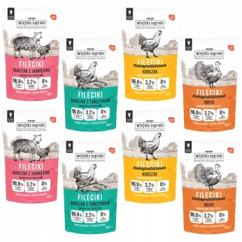 Wiejska Zagroda Fileciki karma mokra dla kota Mix Smaków 8 x 85g