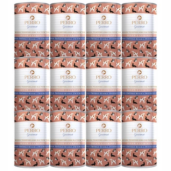 PERRO Gourmet Karma mokra dla psa Jeleń z cukinią 12 x 400g