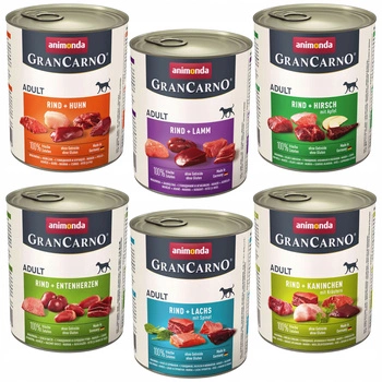 Animonda GranCarno Adult mokra karma dla psa 6 x 800g mix 