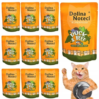 Dolina Noteci Superfood mokra karma dla kota 10 x 85g Kaczka Wołowina