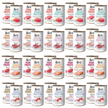 Brit Mono Protein 40 x 400g Mix mokra karma dla psa
