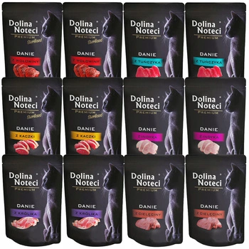 DOLINA NOTECI Premium Danie mokra karma dla kota mix smaków 12 x 85g