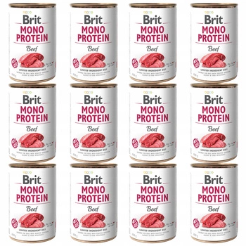 Brit Mono Protein 12 x 400g Beef mokra karma dla psa