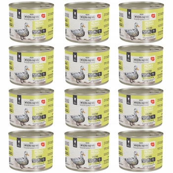 WIEJSKA ZAGRODA MONO Karma mokra dla kota Kaczka 12x200g