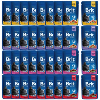 Brit Family Plate Chunks 36 x 100g mix mokra karma dla kota