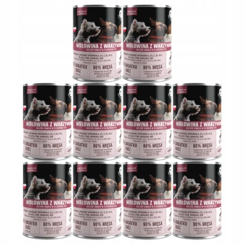 PET REPUBLIC karma mokra dla psa Wołowina 10 x 400g Bezzbożowa