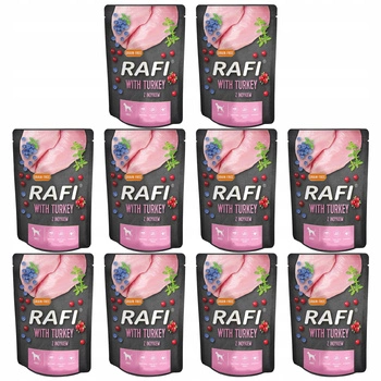 RAFI Dolina Noteci 10 x 300g mokra karma dla psa indyk