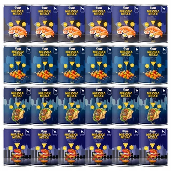 Gaczoo Miejska Miska bezzbożowa karma mokra dla psa Mix smaków 24 x 400g