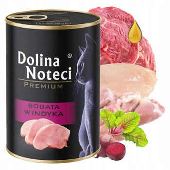 DOLINA NOTECI Premium Mokra karma dla kota Indyk 400g bezzbożowa