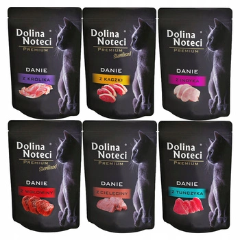 DOLINA NOTECI Premium Danie mokra karma dla kota mix smaków 200 x 85g