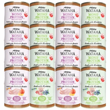 WATAHA Mono Puppy karma mokra dla szczeniąt Mix smaków 16 x 400g